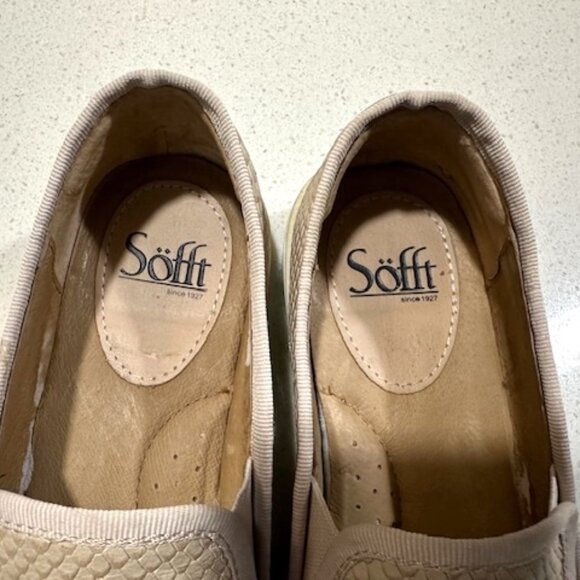 SOFFT Women’s Somers Slip on Loafer Leather Snake Print Size 8.5 - Picture 3 of 4